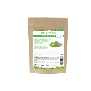 Utiliser de l'argile verte pour chien et chat