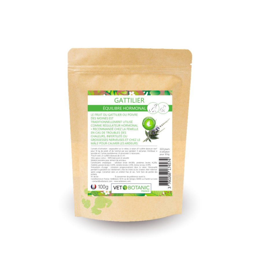 Gattilier chat chien - Vet Botanic - Chaleurs chat